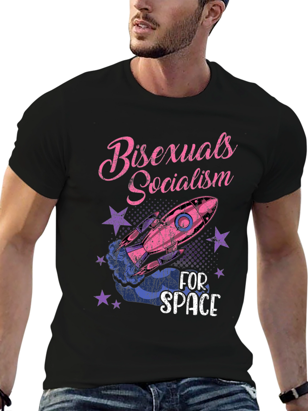Bisexuals Socialism For Space Graphic Tee