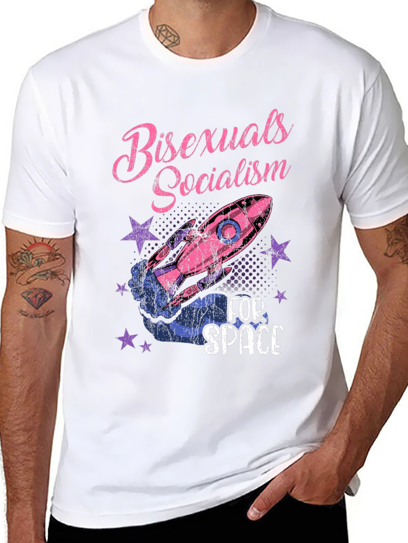Bisexuals Socialism For Space Graphic Tee