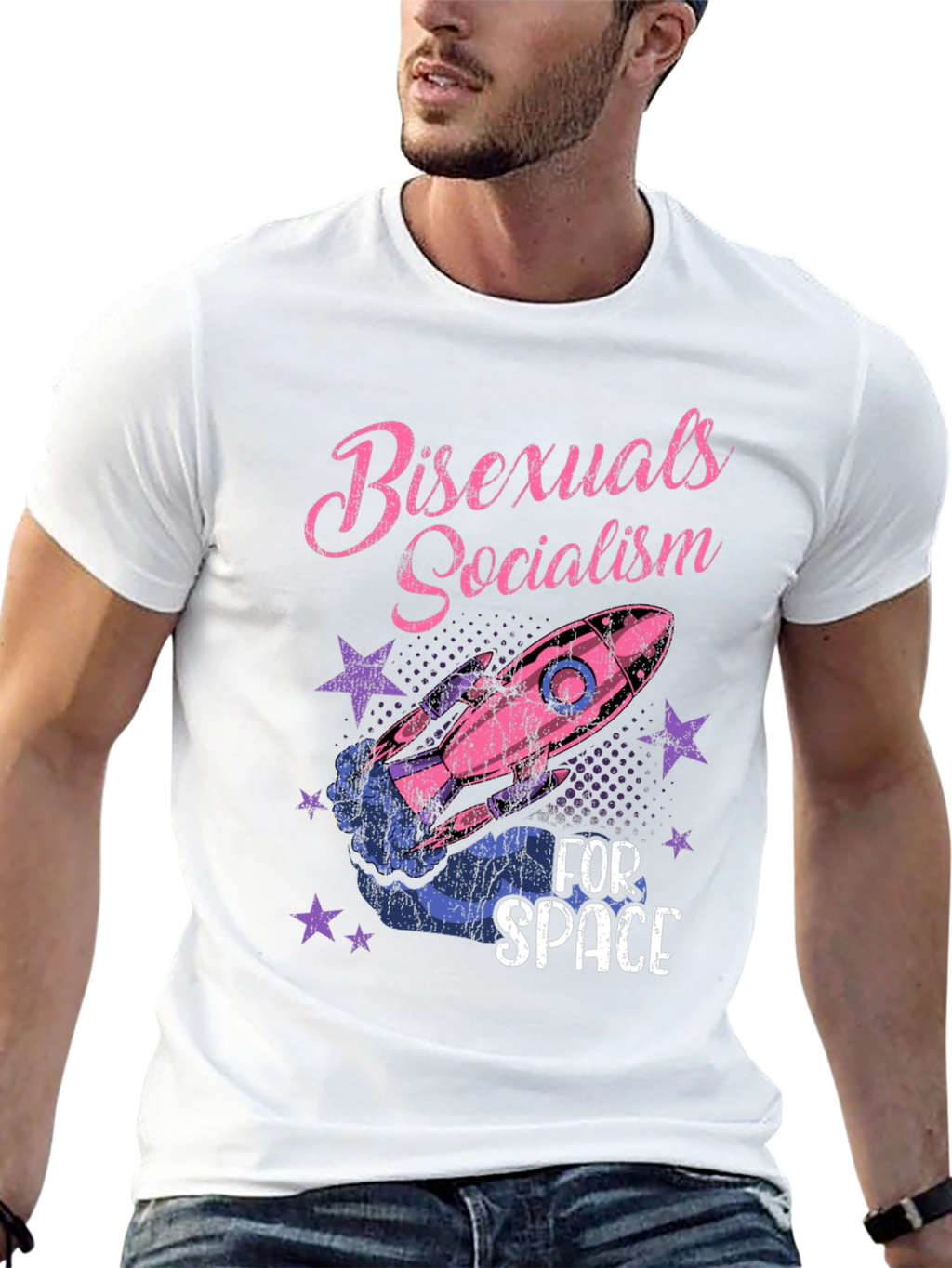 Bisexuals Socialism For Space Graphic Tee