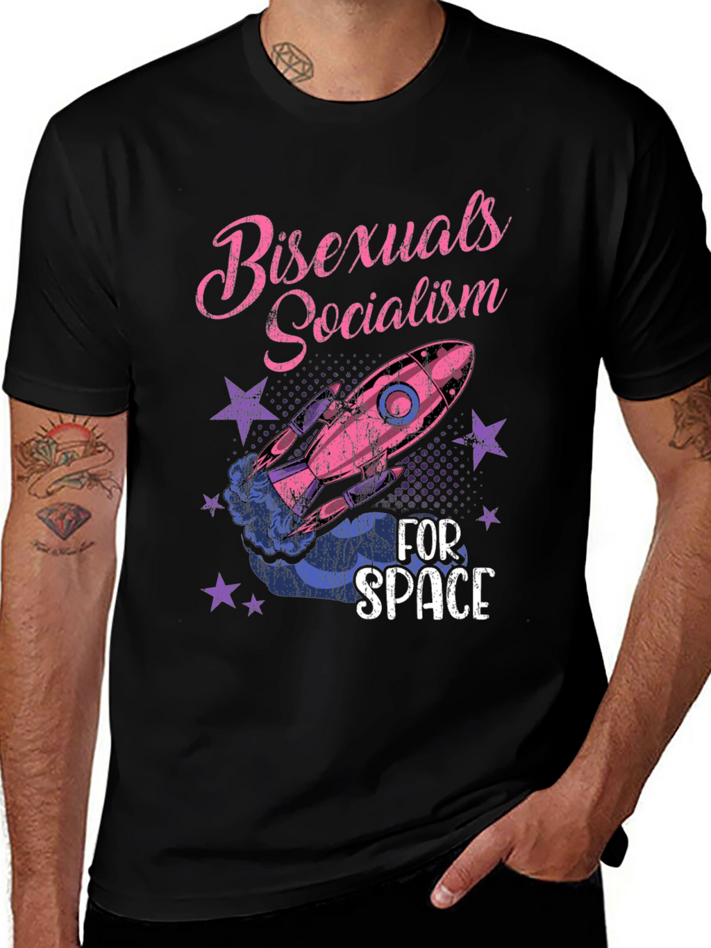 Bisexuals Socialism For Space Graphic Tee