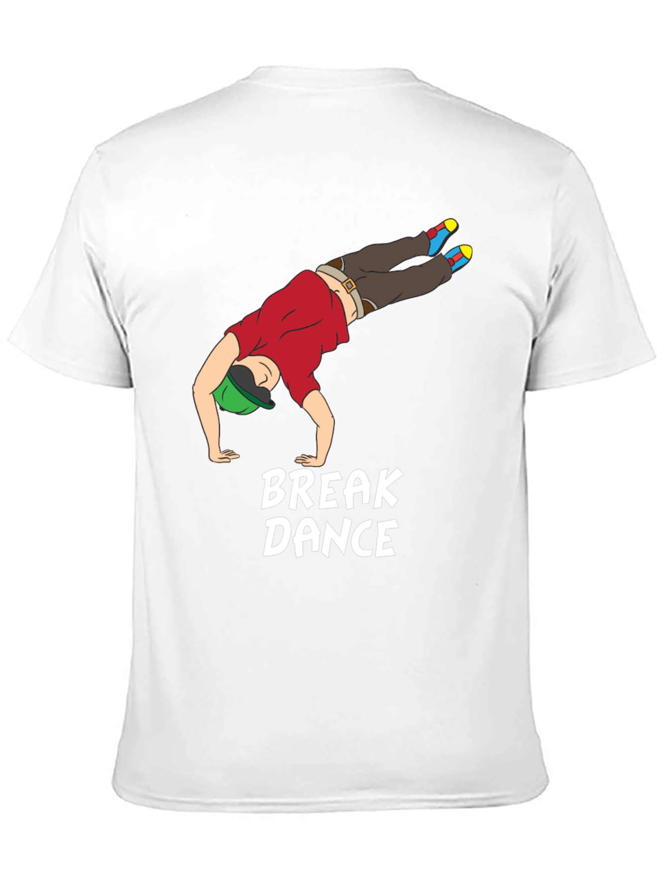 Breakdance Graphic Tee - Black Cotton T-Shirt