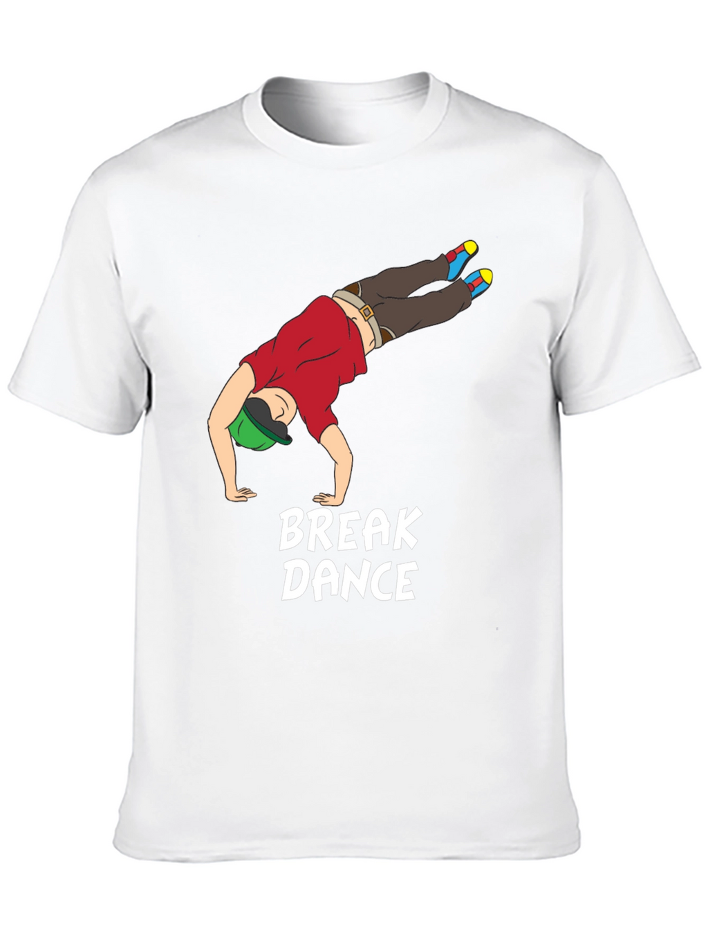 Breakdance Graphic Tee - Black Cotton T-Shirt