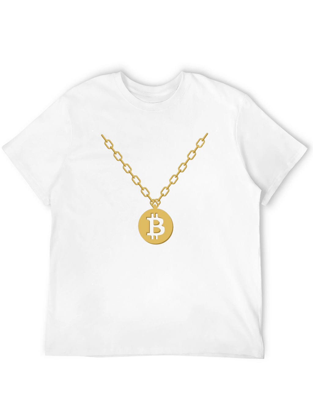Bitcoin Gold Chain Graphic T-Shirt