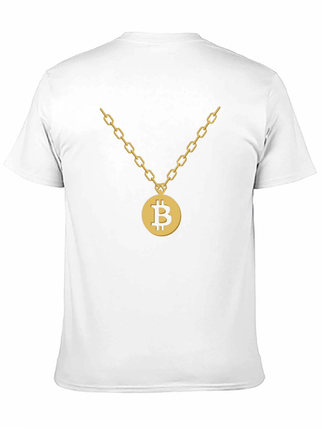 Bitcoin Gold Chain Graphic T-Shirt