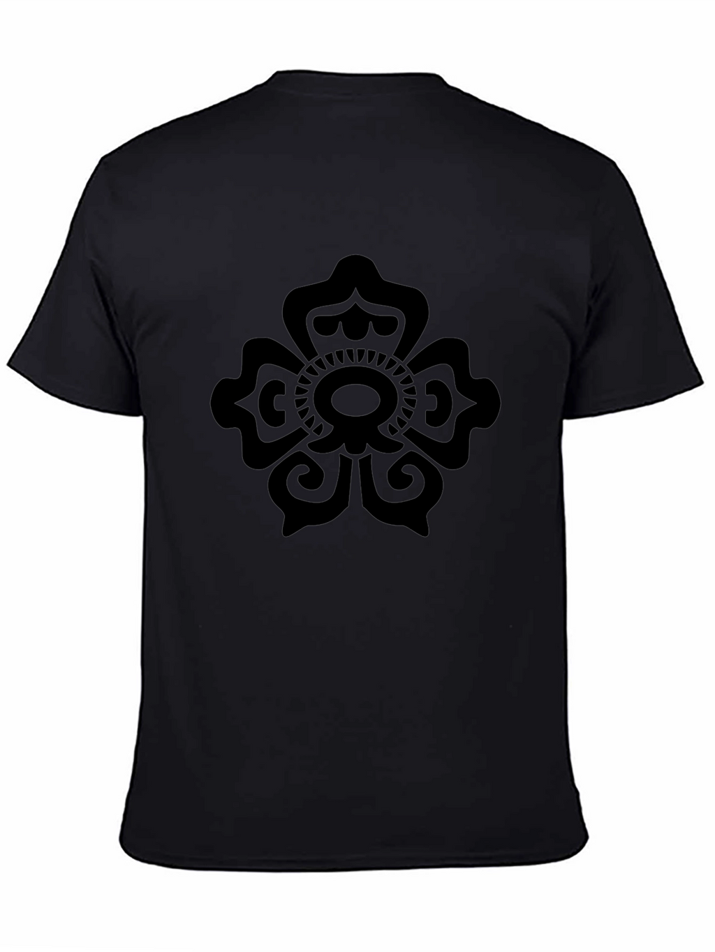 Black Floral Mandala Graphic Tee