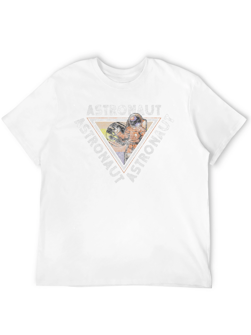 Astronaut Graphic Print Black T-Shirt