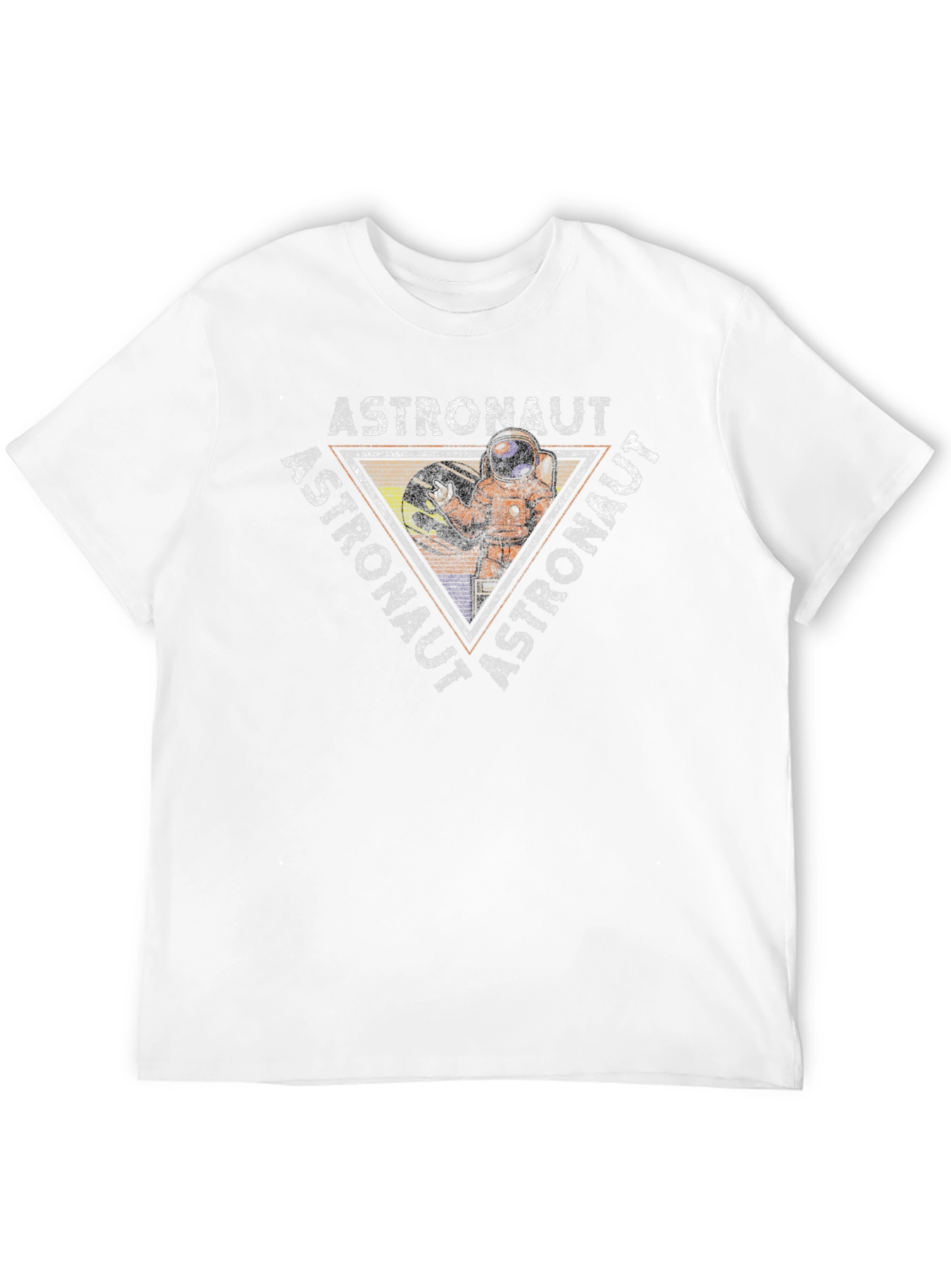 Astronaut Graphic Print Black T-Shirt
