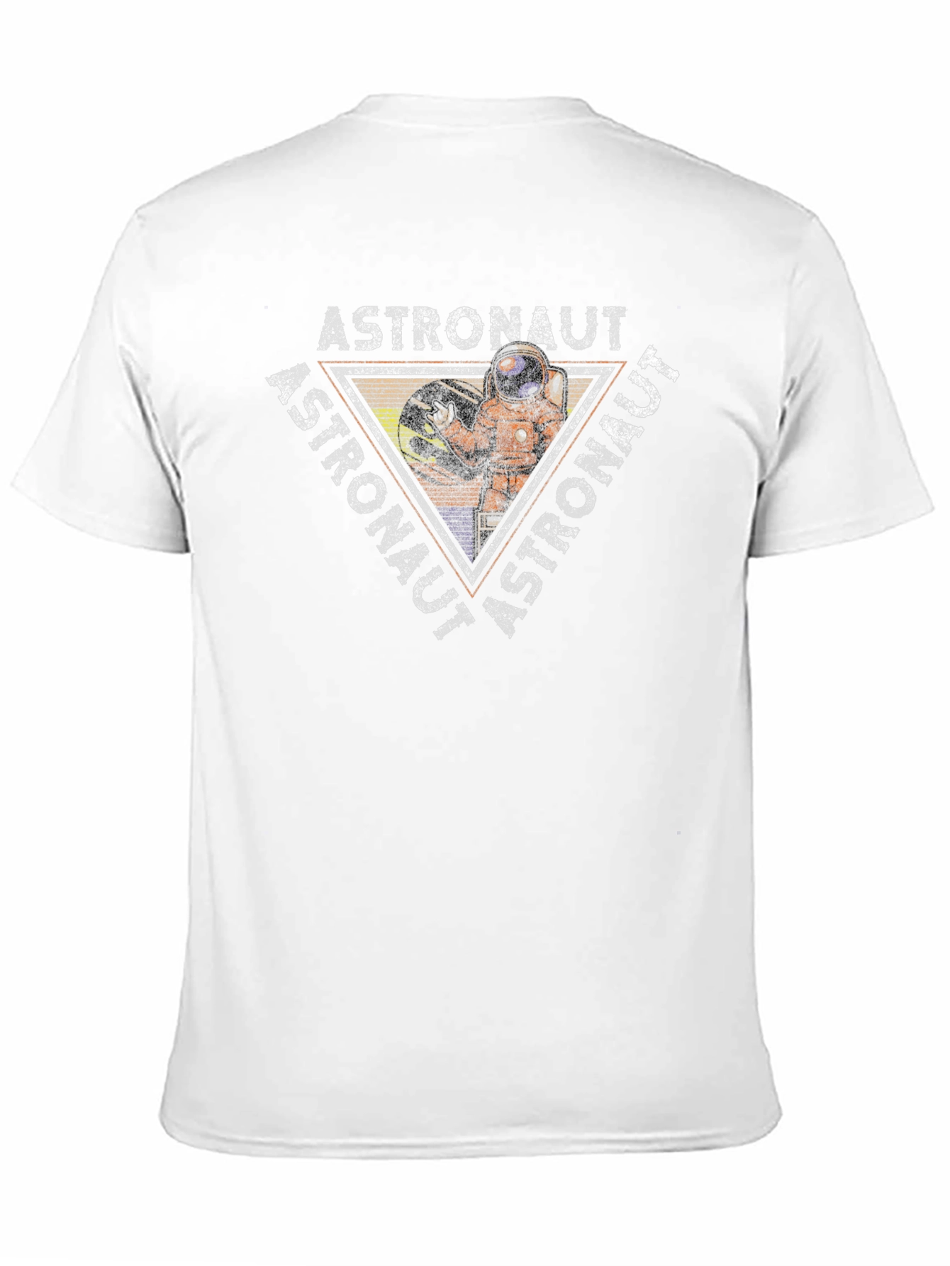 Astronaut Graphic Print Black T-Shirt