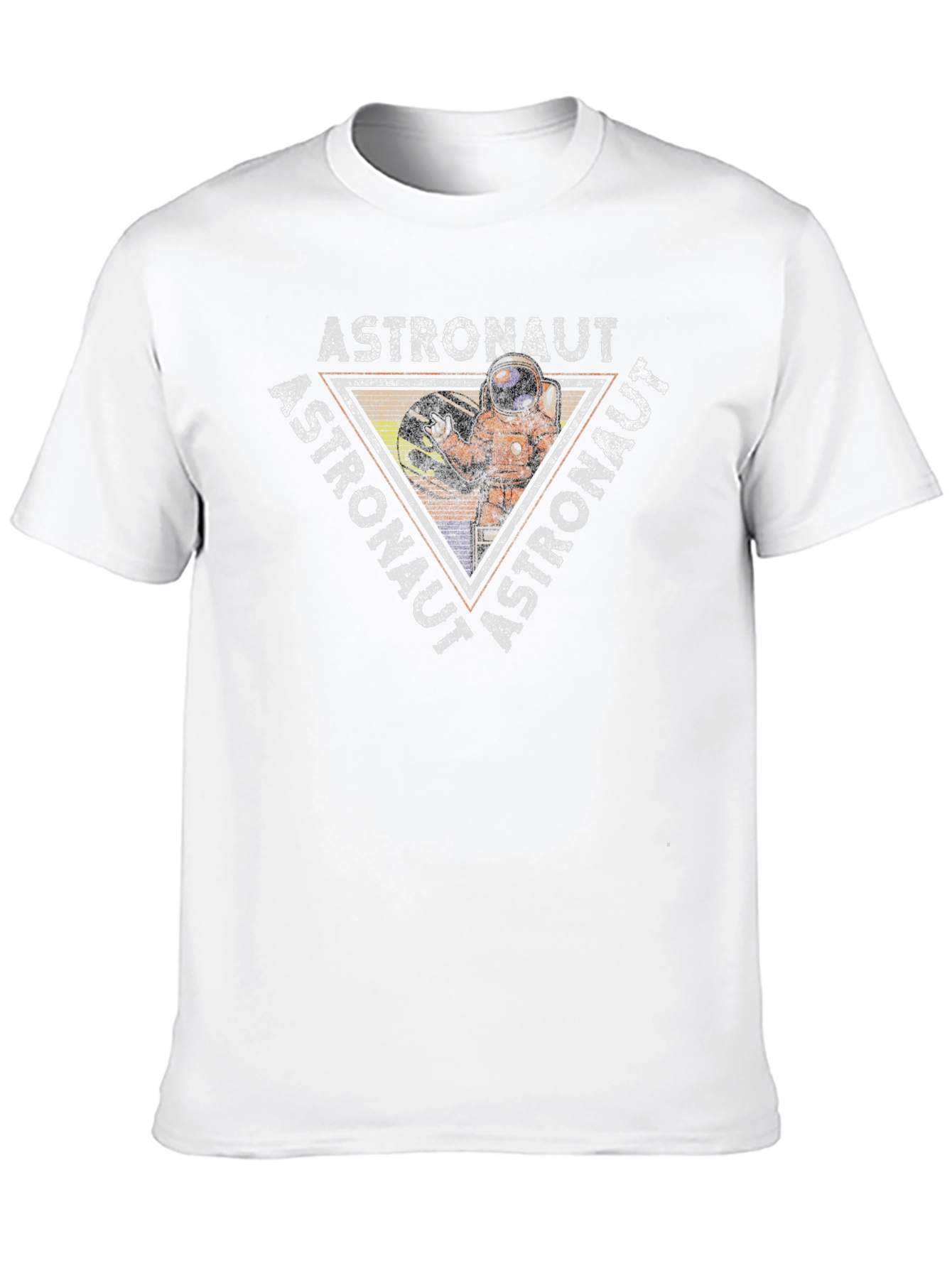 Astronaut Graphic Print Black T-Shirt