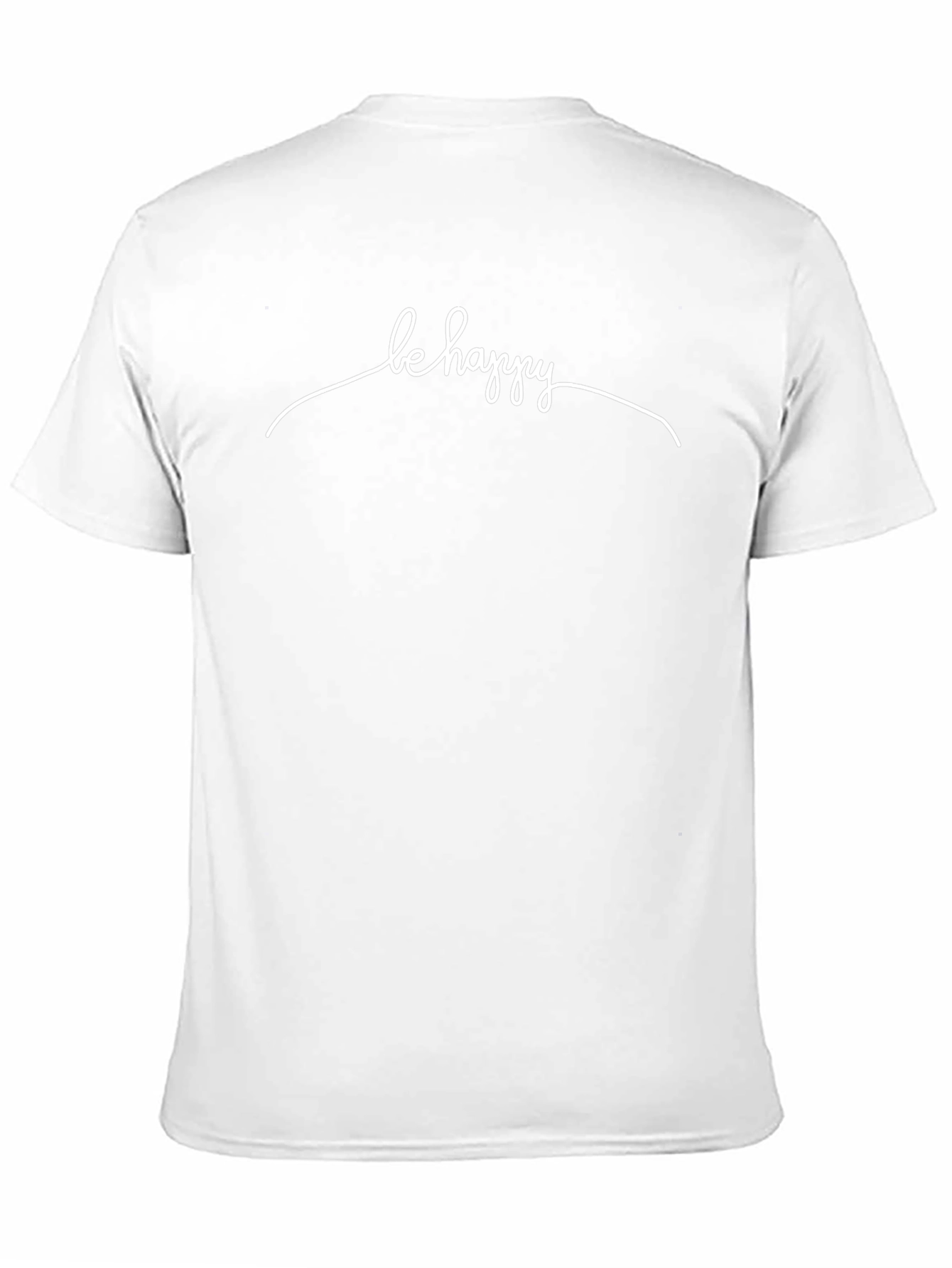 Be Happy Graphic Tee - Black Casual T-Shirt