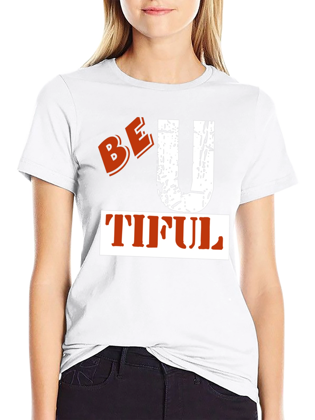 Be-U-Tiful Graphic Tee - Black Cotton T-Shirt