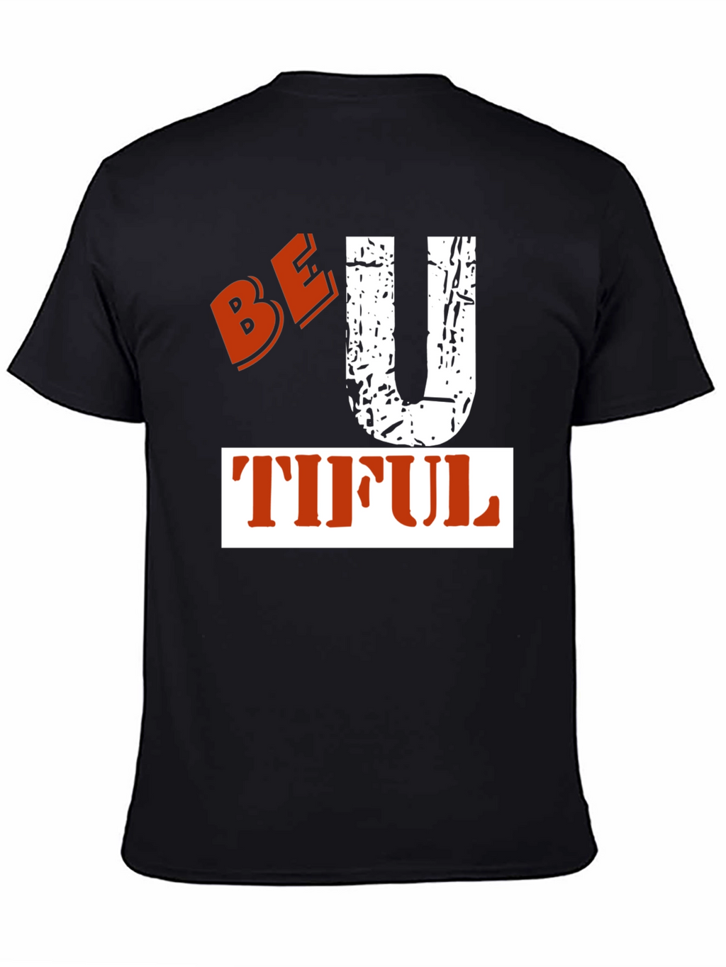 Be-U-Tiful Graphic Tee - Black Cotton T-Shirt