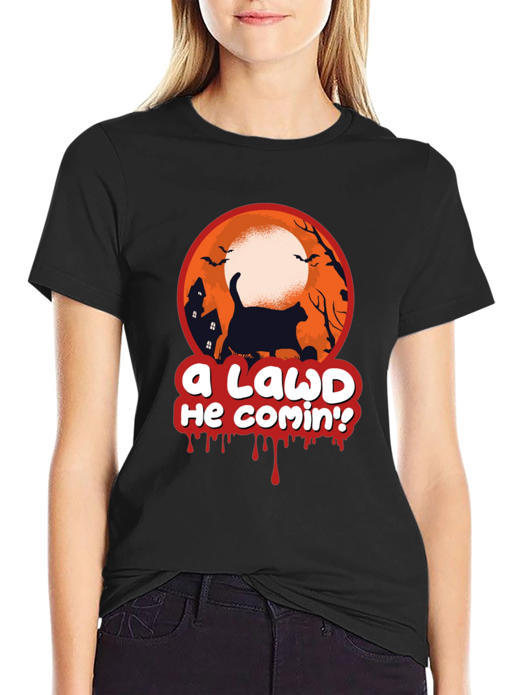 A Lawd He Comin Halloween Tee