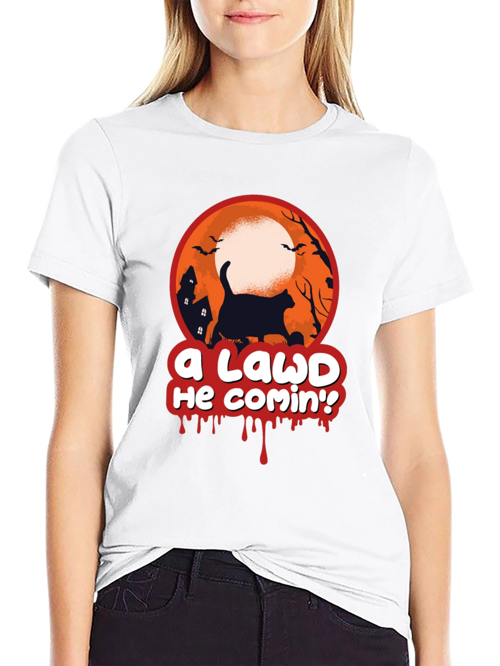 A Lawd He Comin Halloween Tee