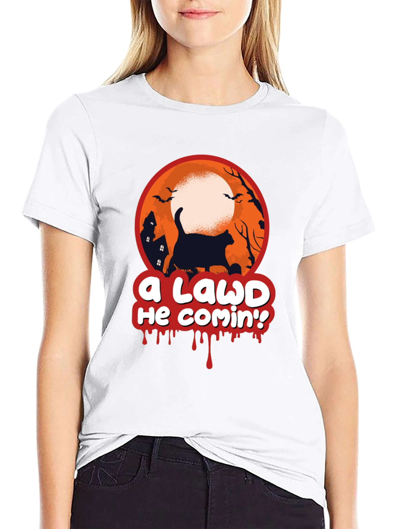 A Lawd He Comin Halloween Tee