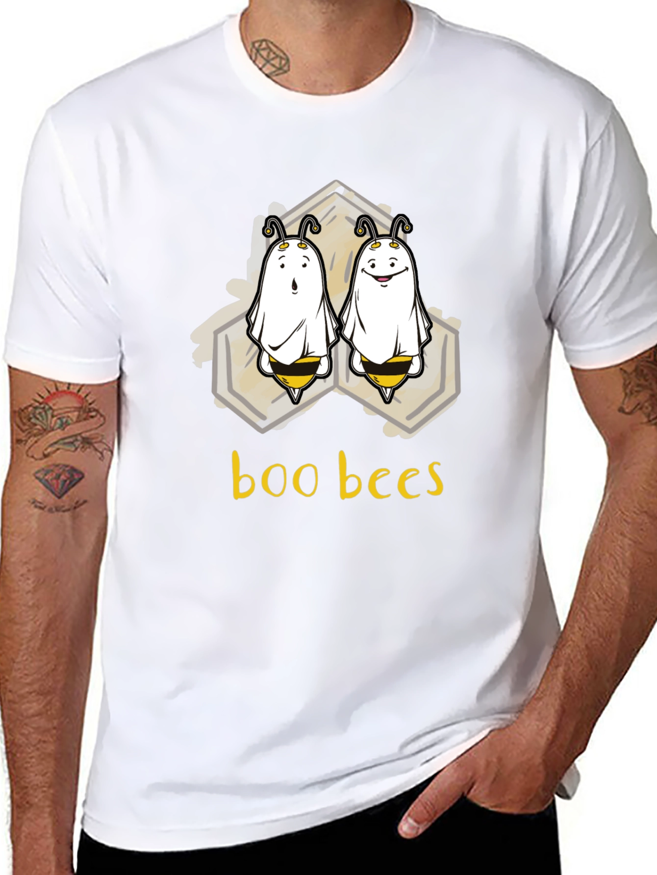 Boo Bees Halloween T-Shirt - Spooky Season