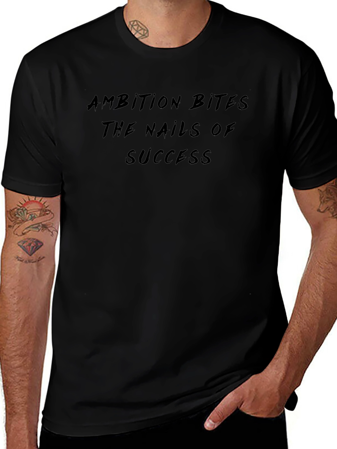 Ambition Bites Success T-Shirt - Dark Humor Tee