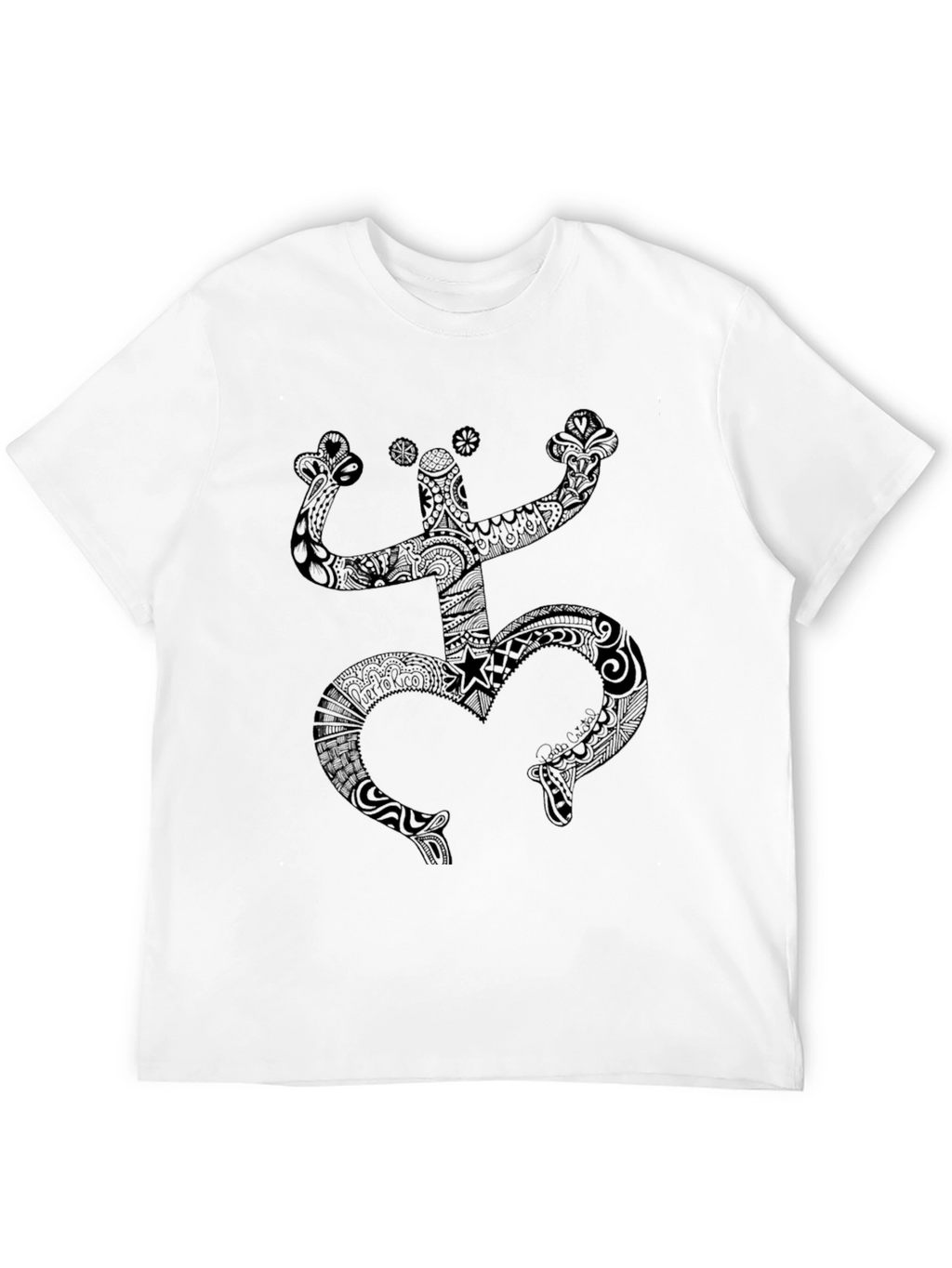Black Coqui Taino Symbol Mens T-Shirt
