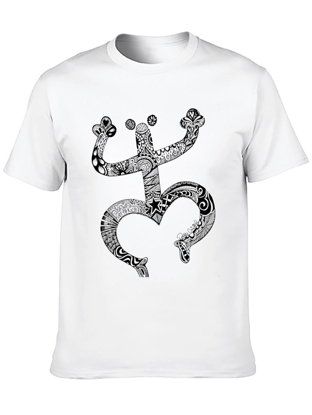 Black Coqui Taino Symbol Mens T-Shirt