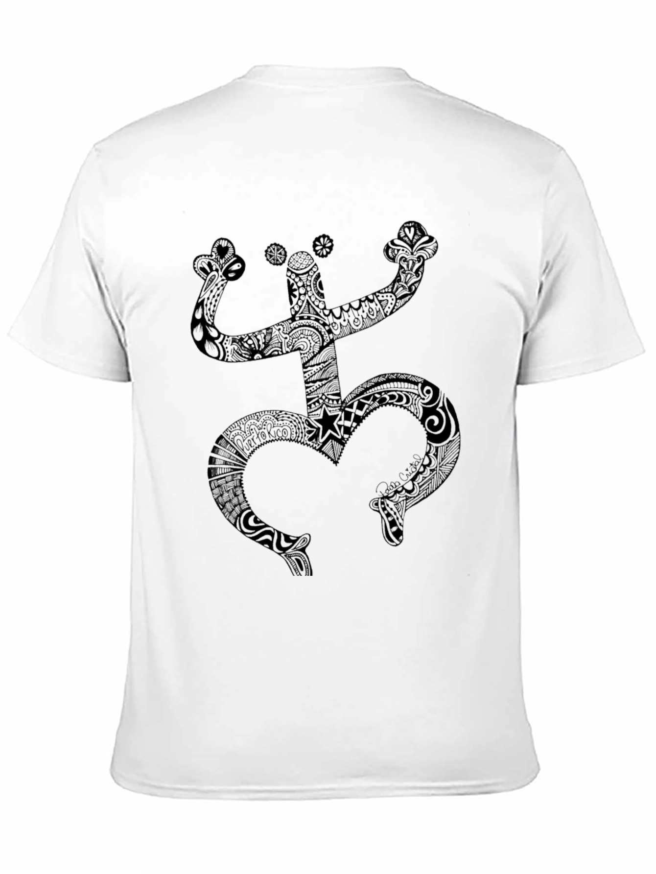 Black Coqui Taino Symbol Mens T-Shirt