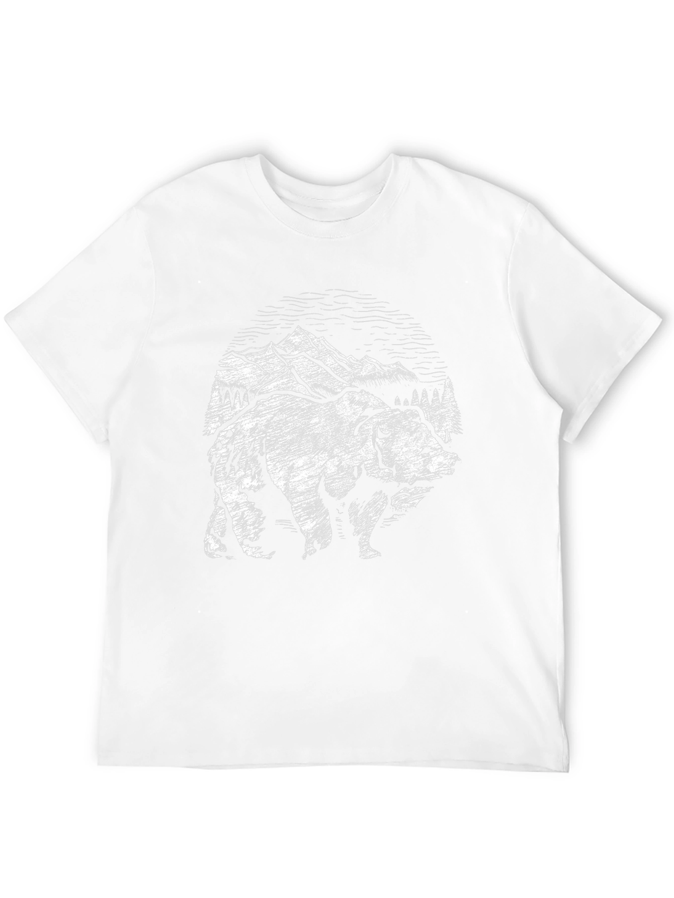 Black Bear Mountain Graphic T-Shirt - Nature Adventure Tee