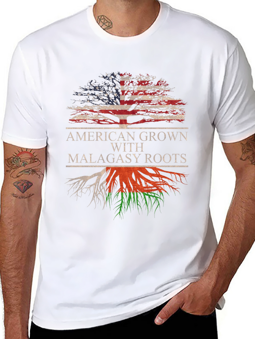 American Grown with Malagasy Roots T-Shirt