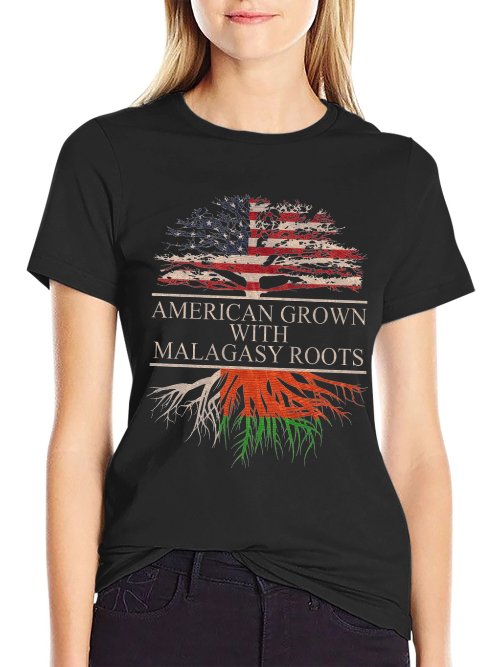 American Grown with Malagasy Roots T-Shirt