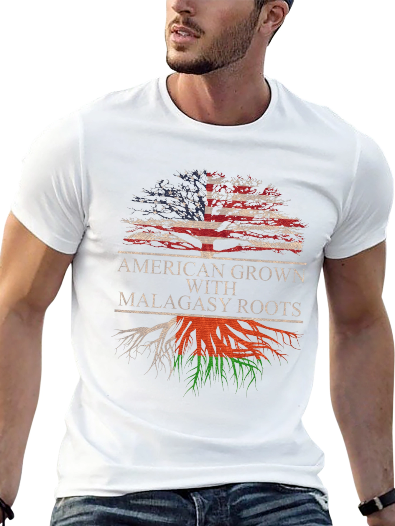 American Grown with Malagasy Roots T-Shirt