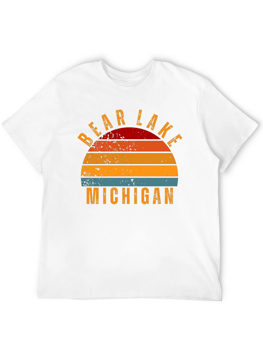 Bear Lake Michigan Retro Graphic T-Shirt