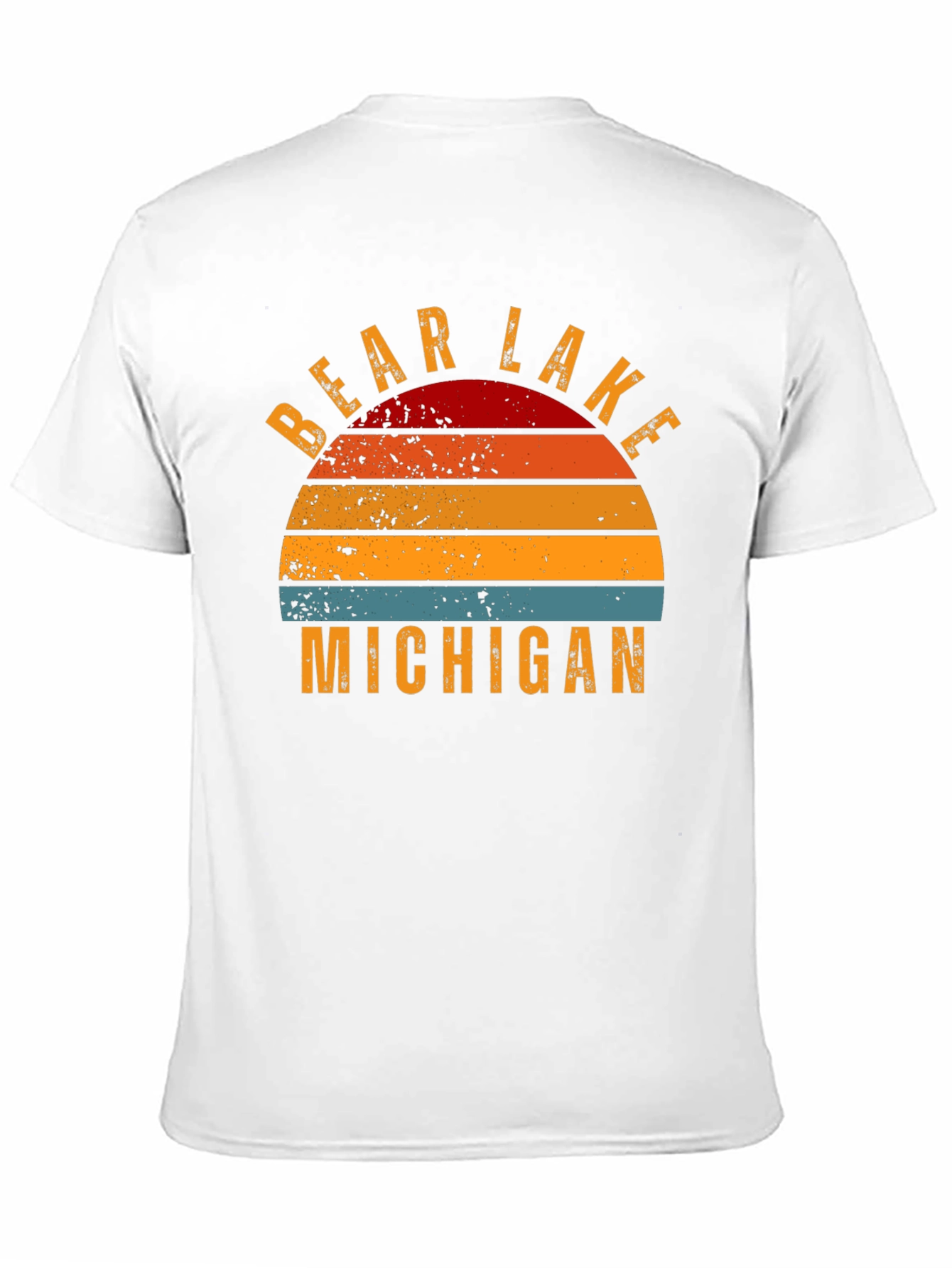 Bear Lake Michigan Retro Graphic T-Shirt