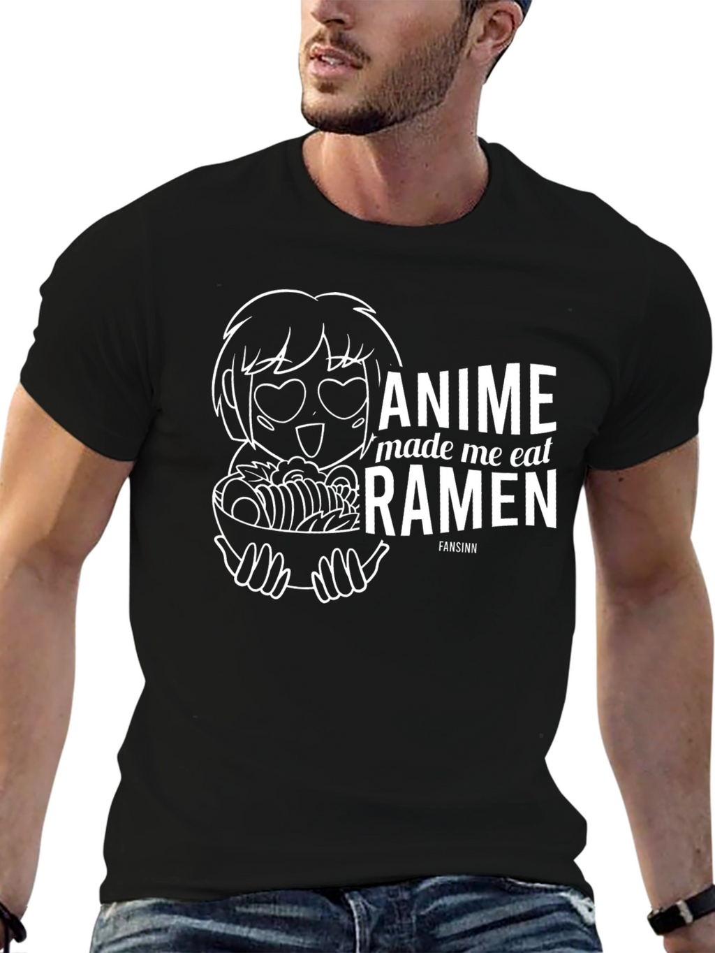 Anime Made Me Eat Ramen Funny T-Shirt