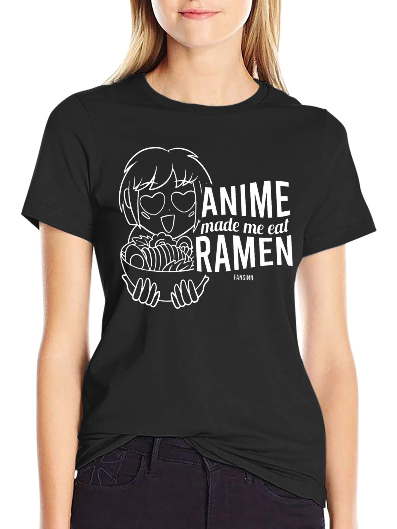 Anime Made Me Eat Ramen Funny T-Shirt
