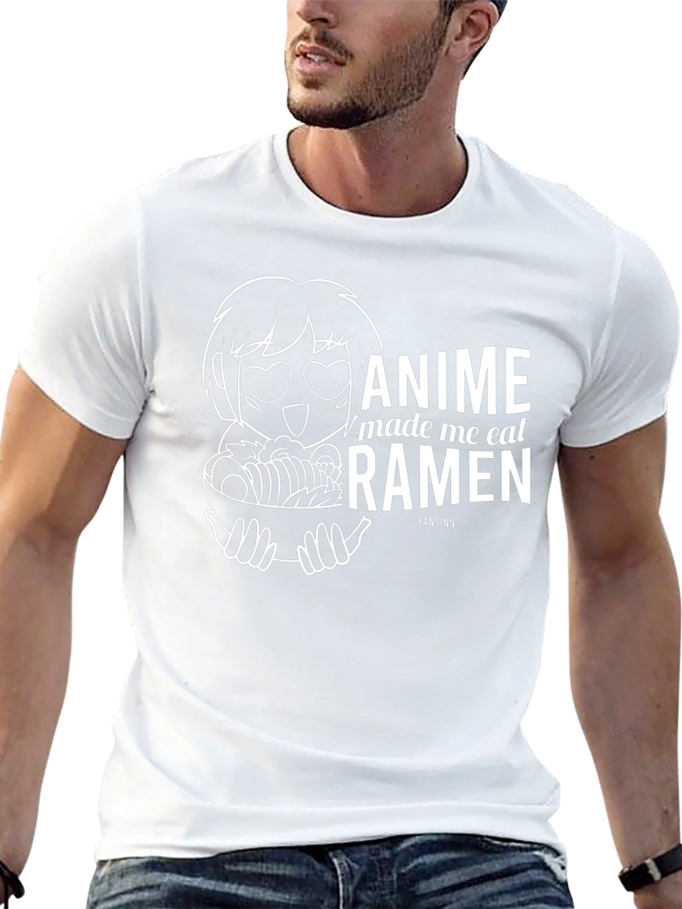 Anime Made Me Eat Ramen Funny T-Shirt