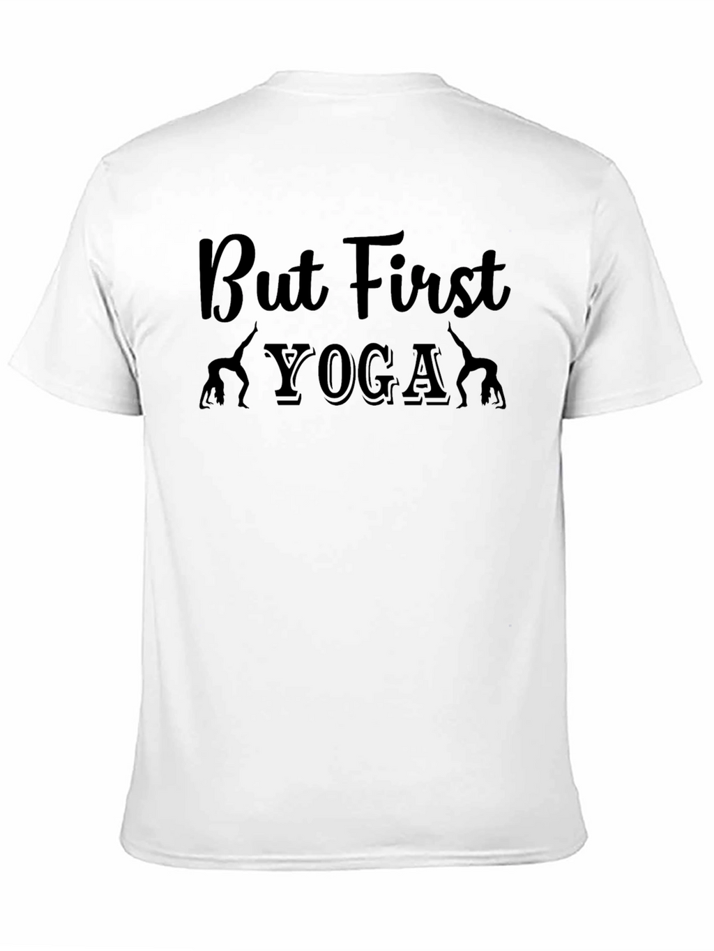 But First Yoga Graphic Tee - Black