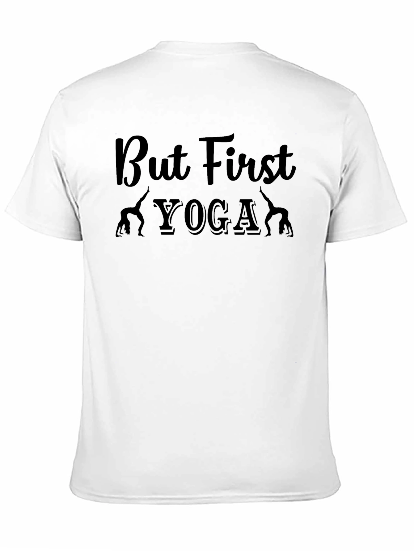 But First Yoga Graphic Tee - Black