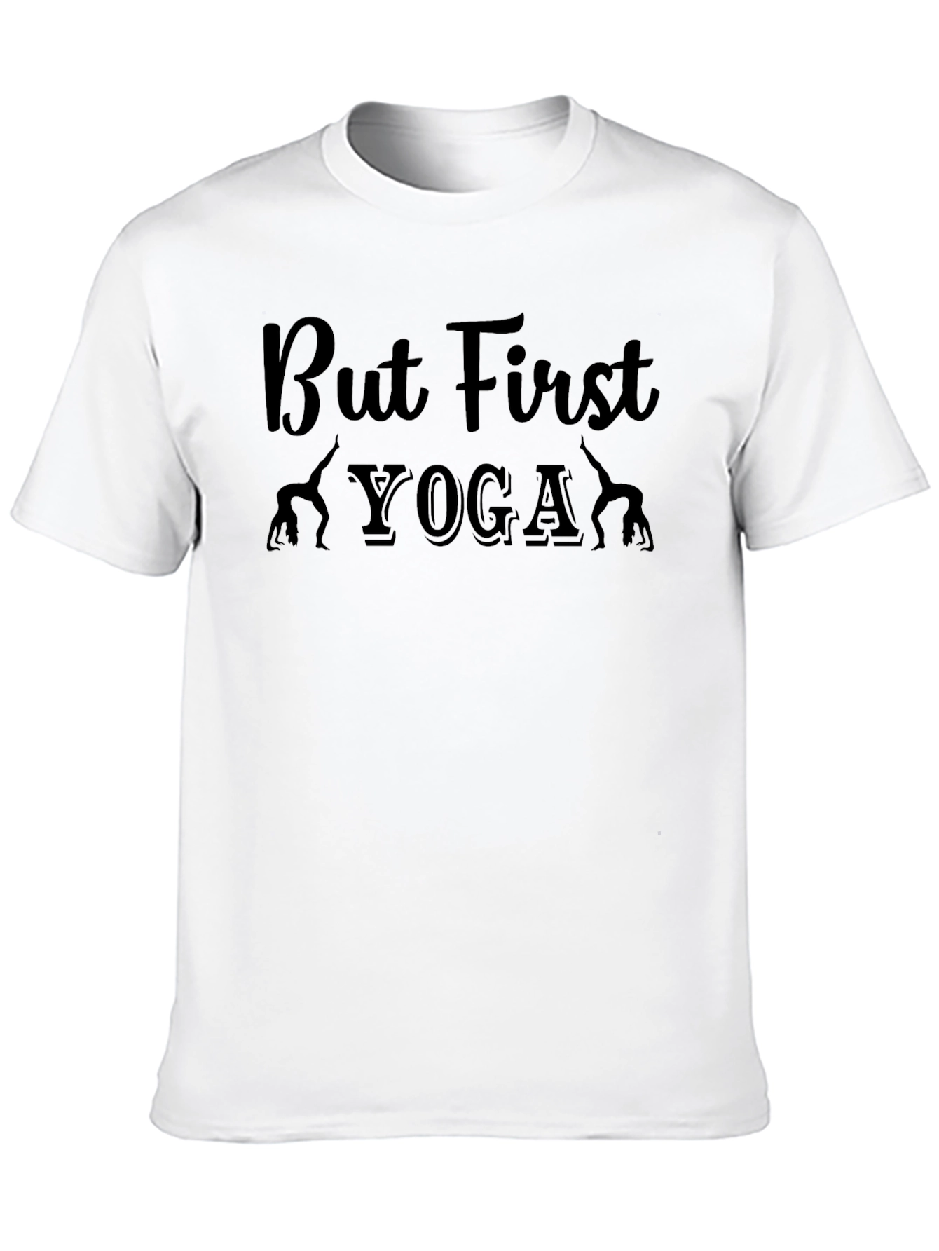 But First Yoga Graphic Tee - Black