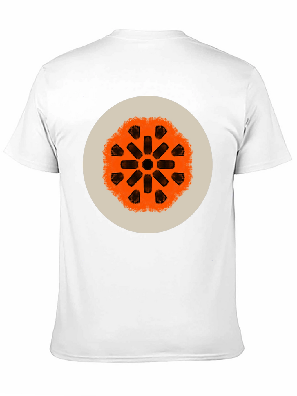 Abstract Graphic Print Crew Neck Tee