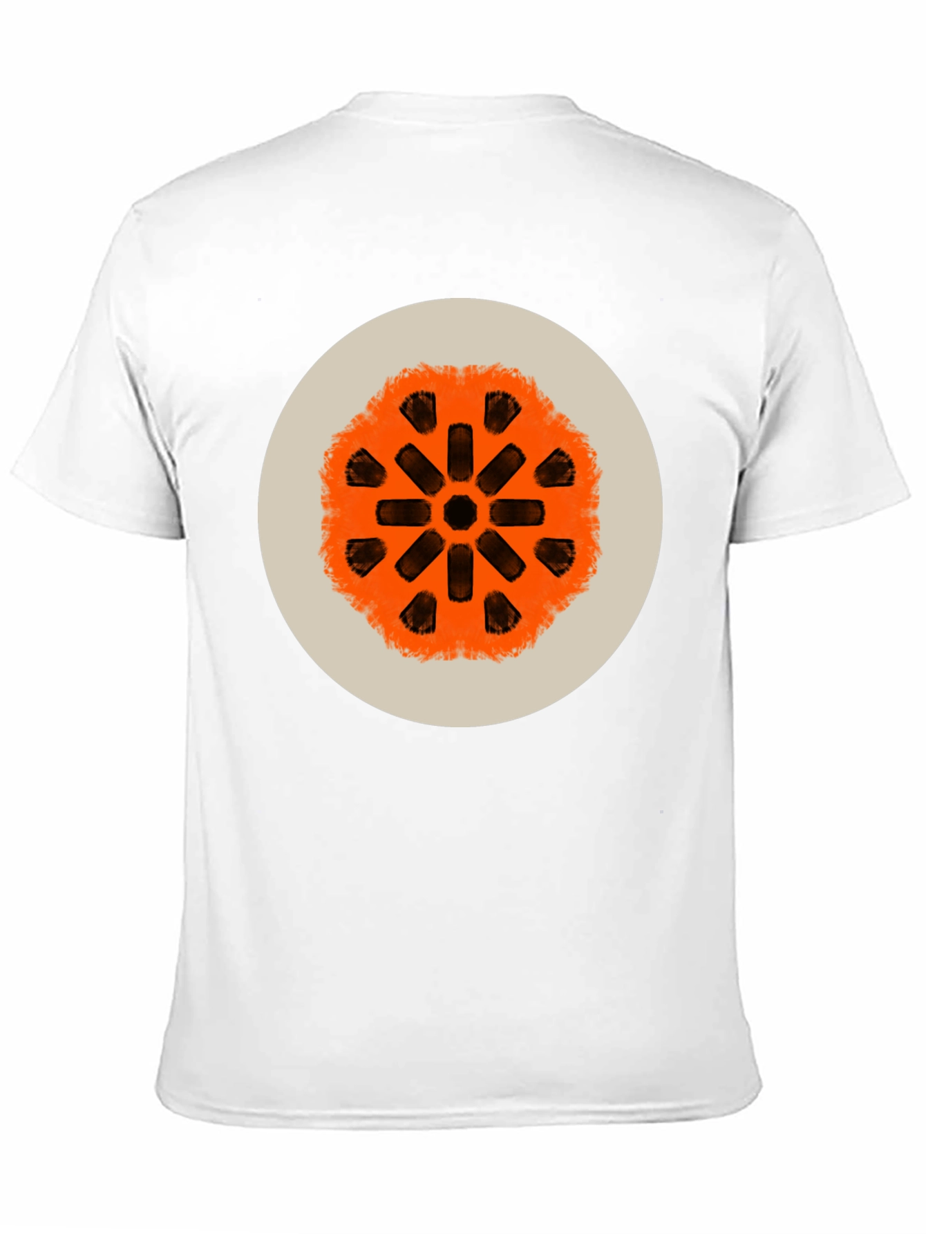 Abstract Graphic Print Crew Neck Tee