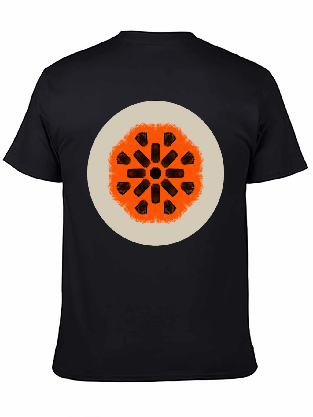 Abstract Graphic Print Crew Neck Tee