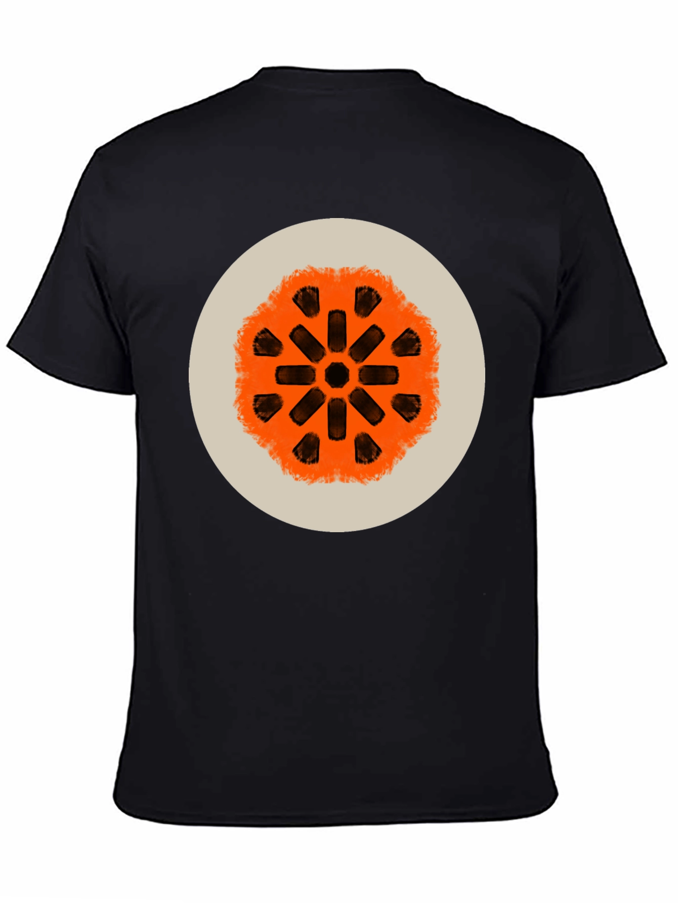 Abstract Graphic Print Crew Neck Tee