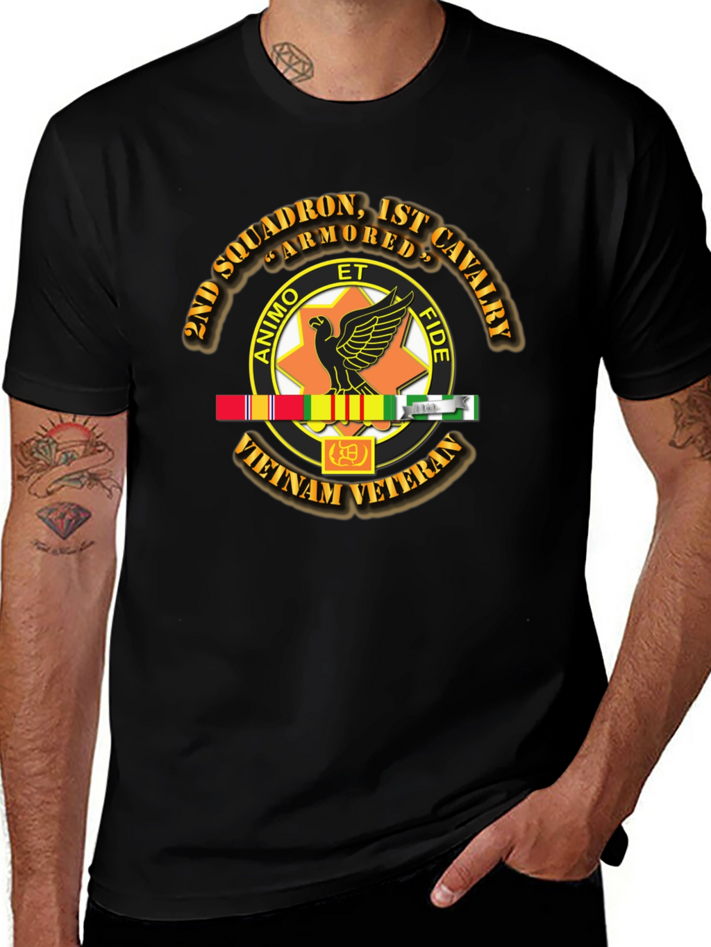 2nd Squadron 1st Cavalry Vietnam Veteran T-Shirt