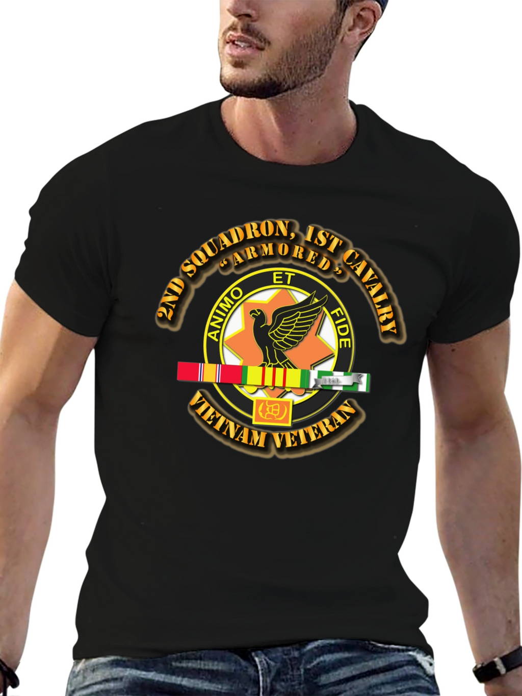 2nd Squadron 1st Cavalry Vietnam Veteran T-Shirt