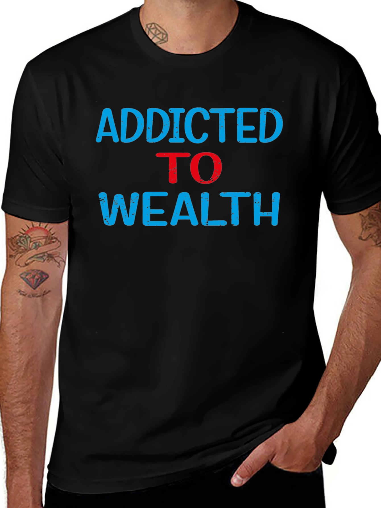 Addicted to Wealth Graphic Tee