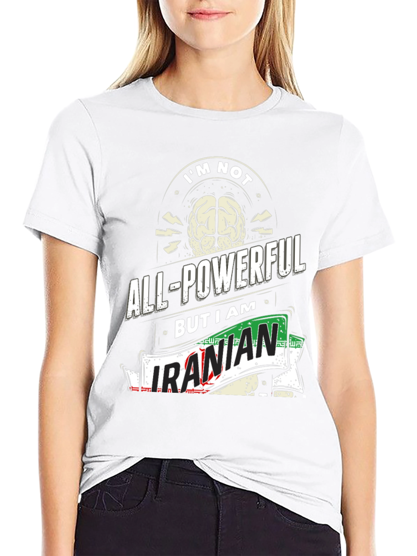 All-Powerful Iranian T-Shirt - Novelty Graphic Tee