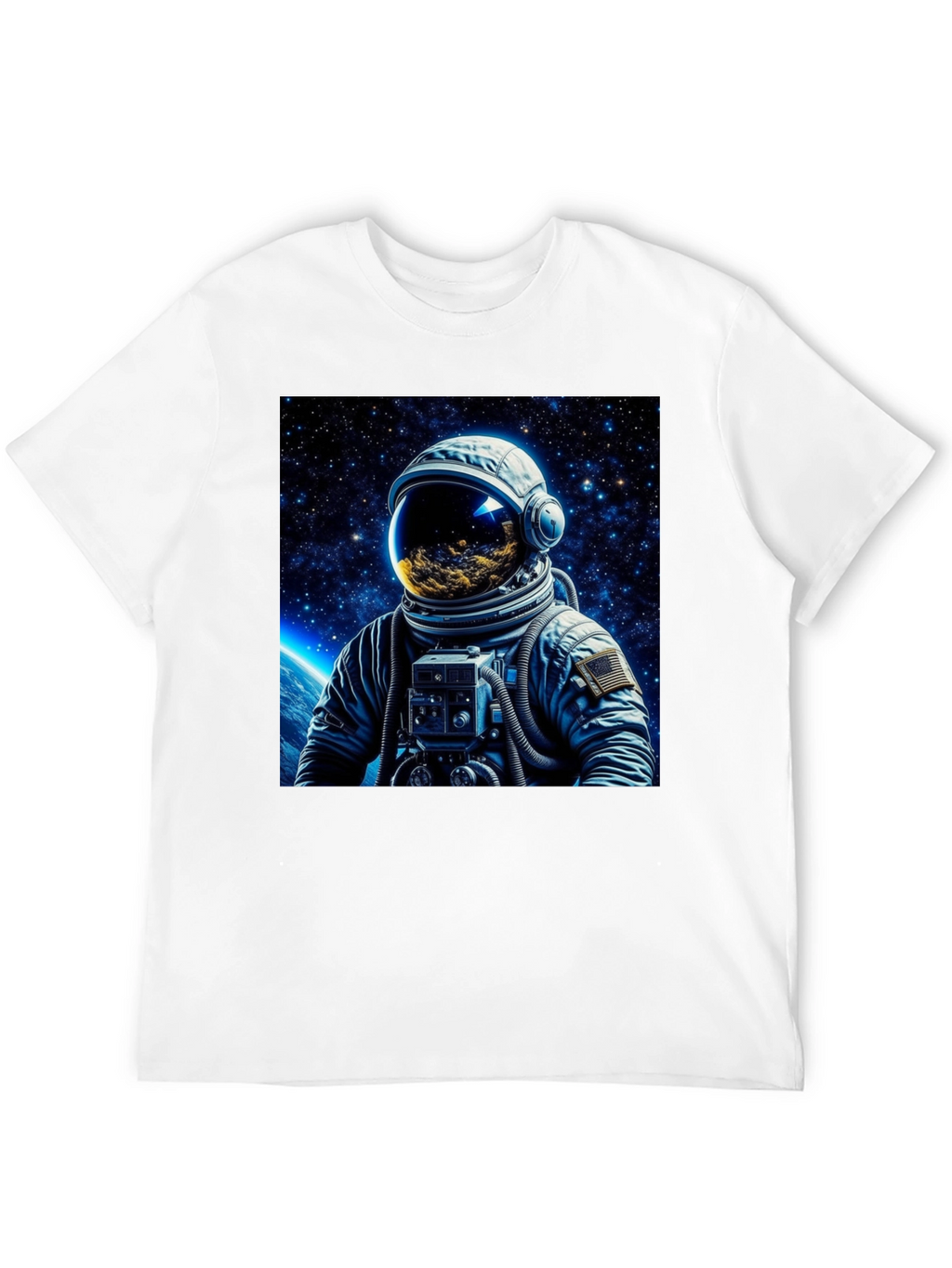 Astronaut Galaxy Graphic Black T-Shirt