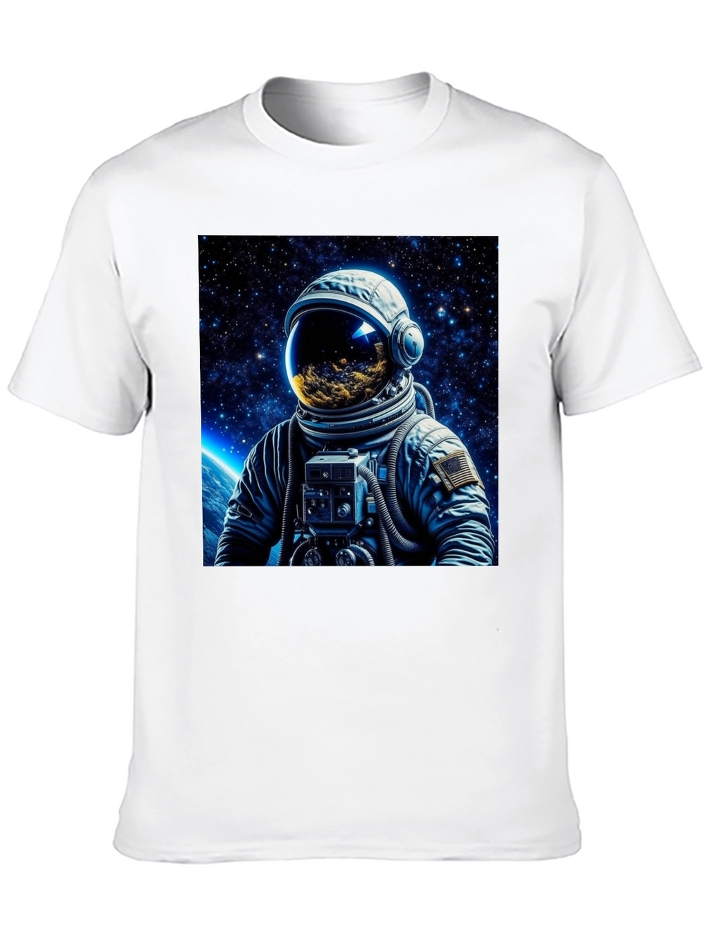 Astronaut Galaxy Graphic Black T-Shirt