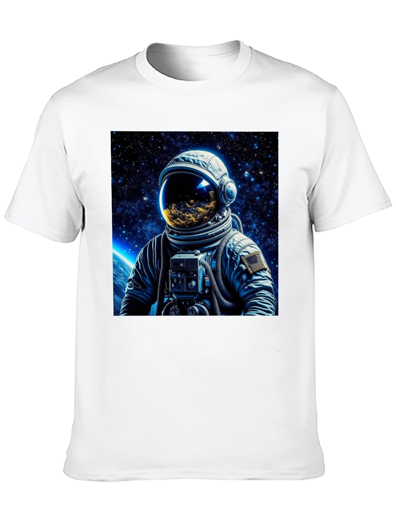 Astronaut Galaxy Graphic Black T-Shirt
