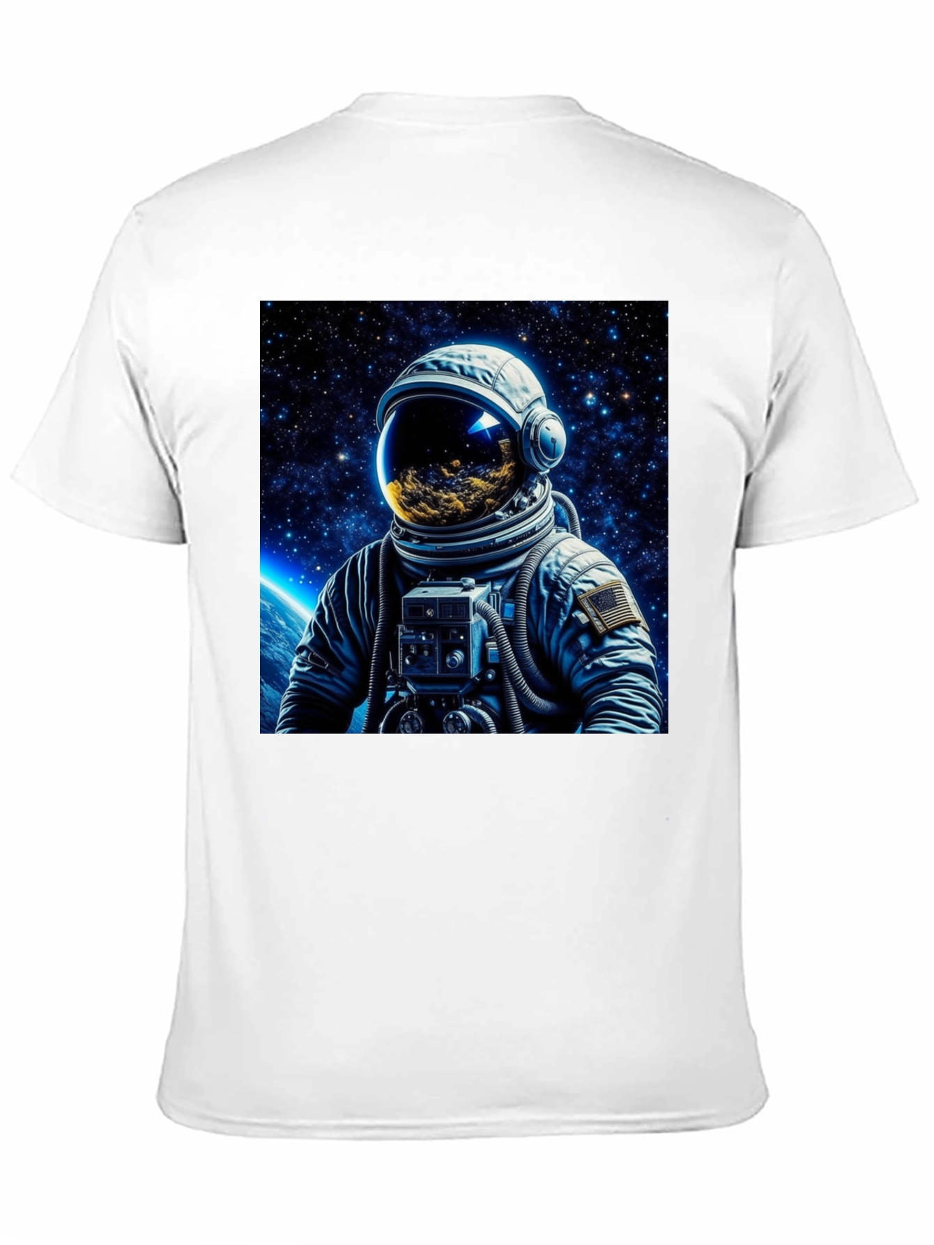 Astronaut Galaxy Graphic Black T-Shirt