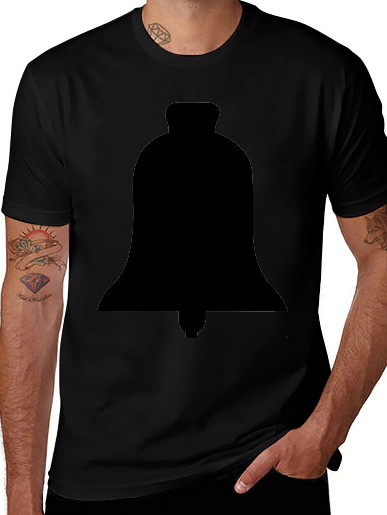 Black Bell Graphic Tee - Mens Casual Shirt