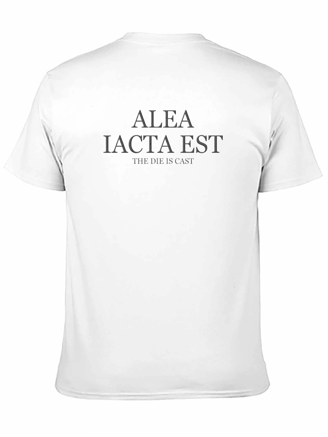 Alea Iacta Est T-Shirt - The Die Is Cast - Classic Latin Tee